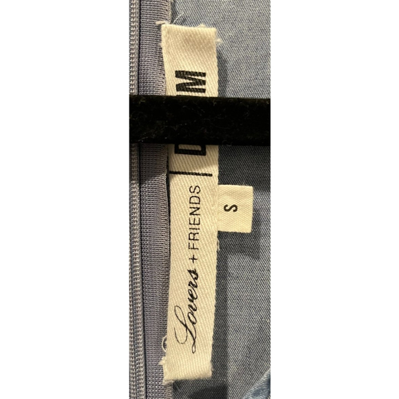 LOVERS + FRIENDS Tied Tunic Mini Blue Dress - Picture 3 of 7